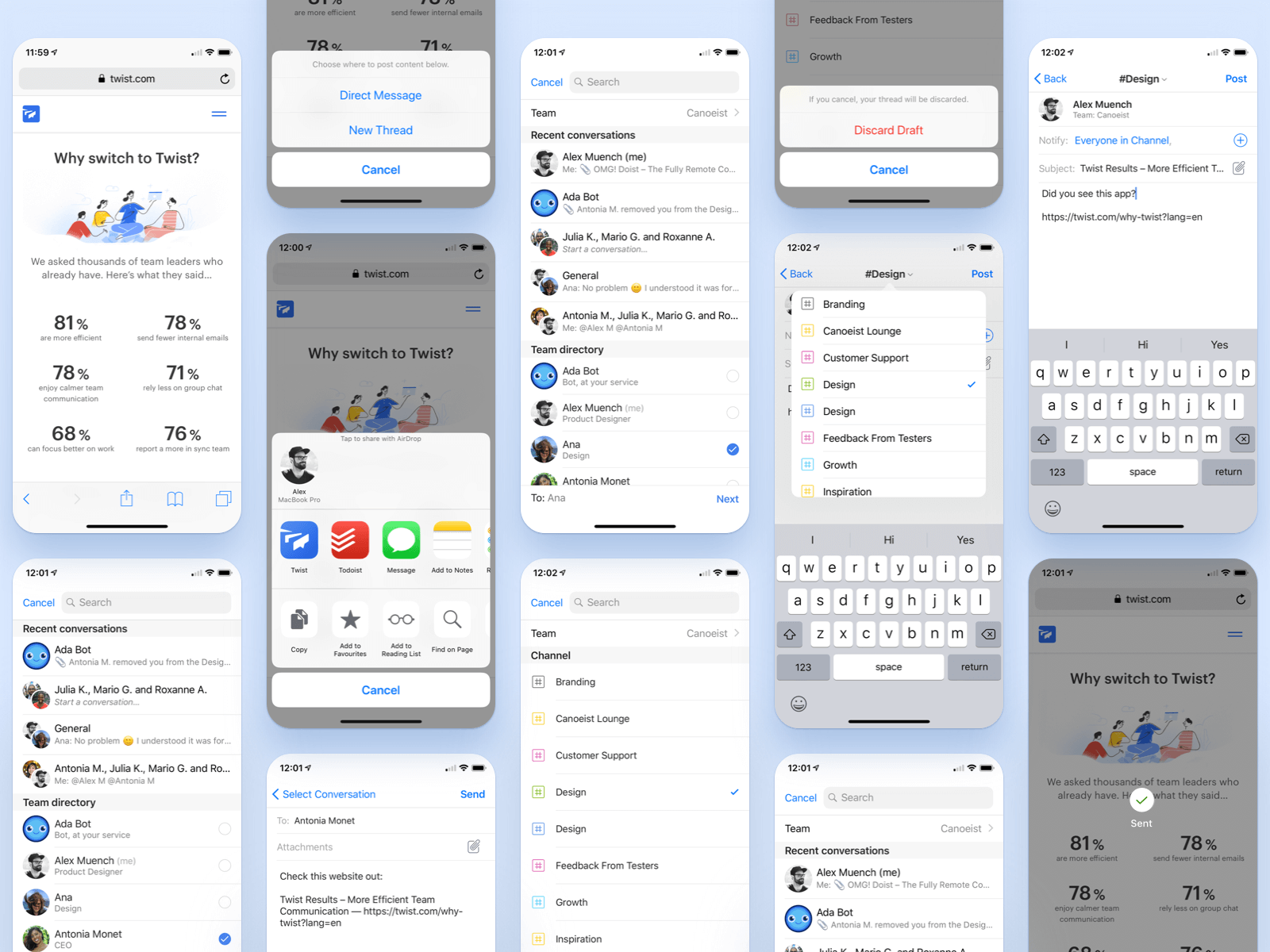 Twist - iOS Share extension